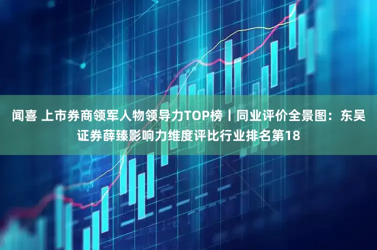 闻喜 上市券商领军人物领导力TOP榜丨同业评价全景图：东吴证券薛臻影响力维度评比行业排名第18